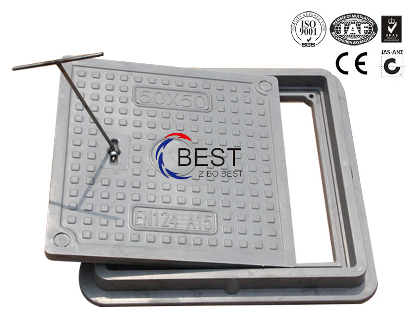 SMC方形井蓋,400*400*30,荷載A15,B125